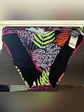 🩷NWT Bar III Neon Multi-Print Bikini Bottom
